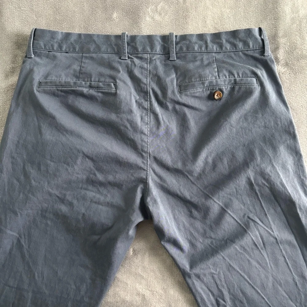 J. Crew Flex‎ Slim Fit Mens Chino Pants Blue Casual Trousers 36x32